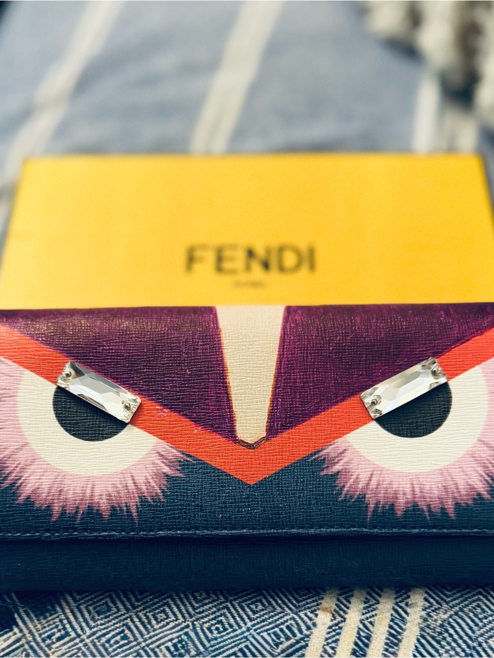 Colorful Owl-Print Women's Clutch Wallet in Purple, Blue, Pink